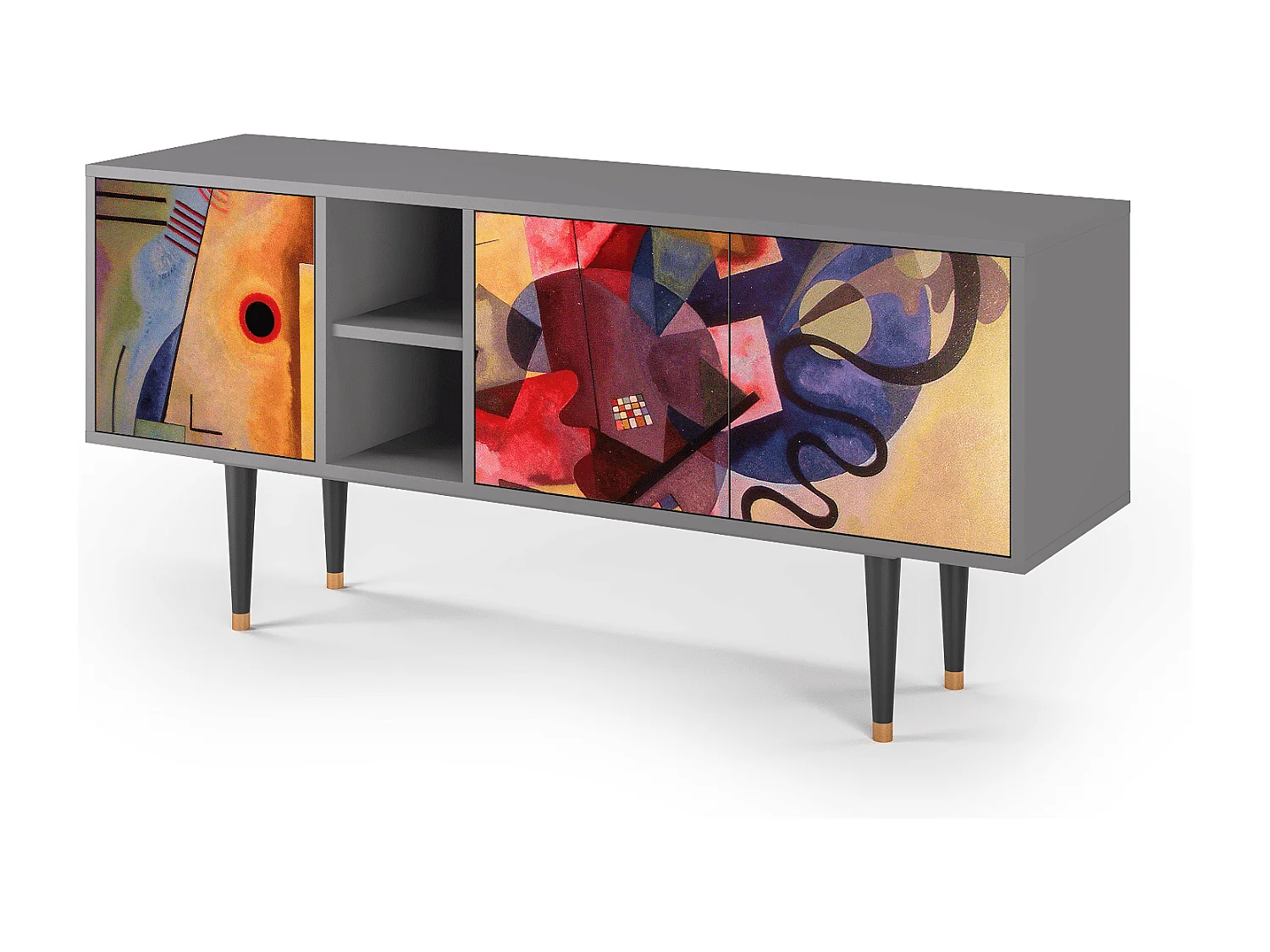 Mobile TV - 150х69х41 cm - T5 - Modern Art, Grigio