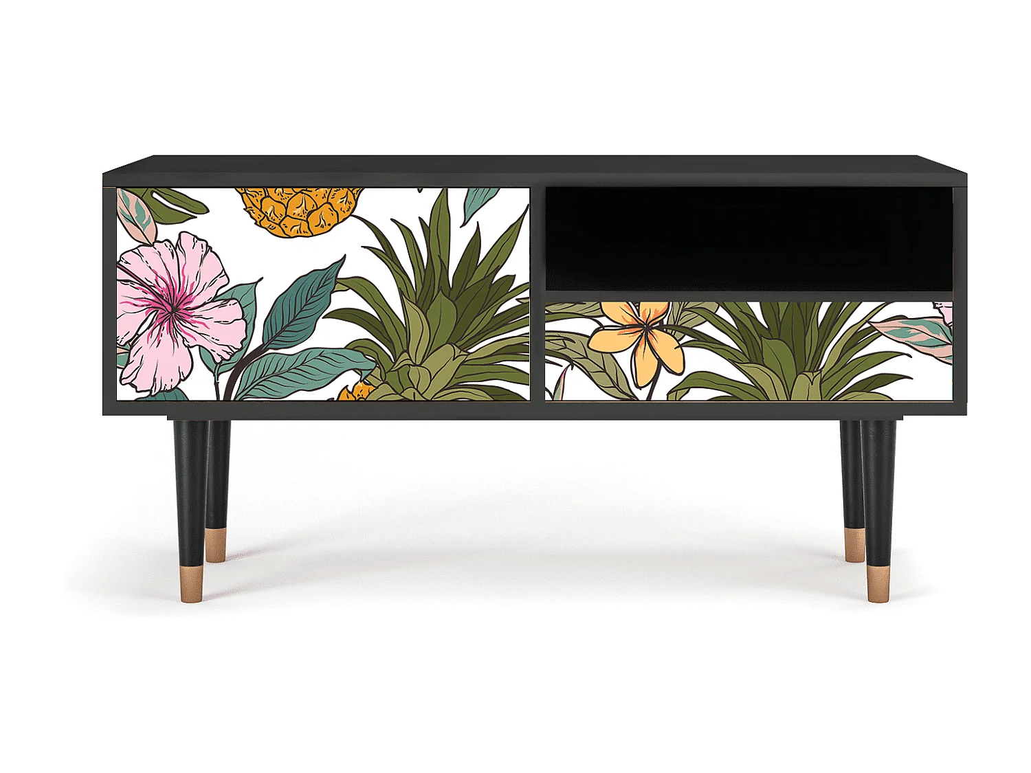 Meuble TV - 115х59х48 cm - T3 - Estival Fruit, Anthracite