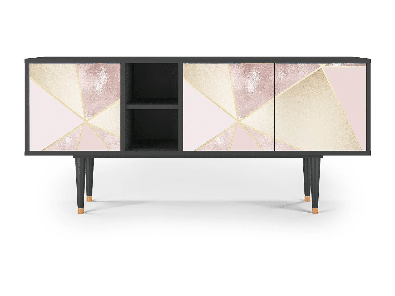 TV-meubel - 150х69х41 cm - T5 - Cosmopolitan Diva, Antraciet