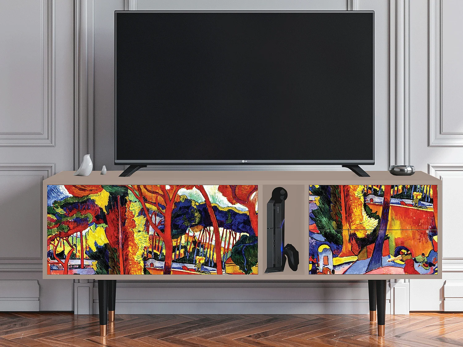 Mueble de TV - 170х69х48 cm - T1 - The Turning Road, Latte