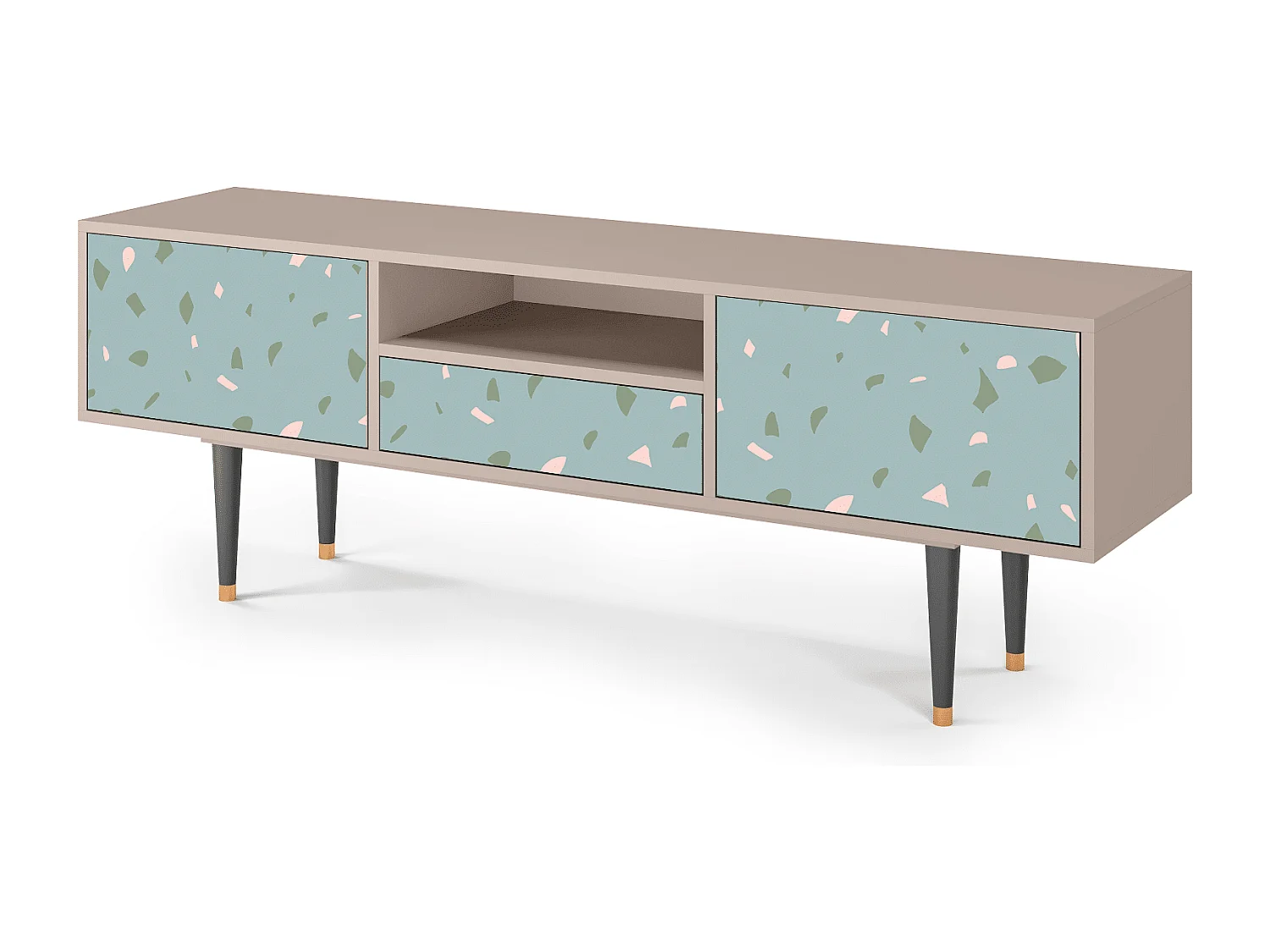 Meuble TV - 170х59х41 cm - T6 - Blue Drops, Latte