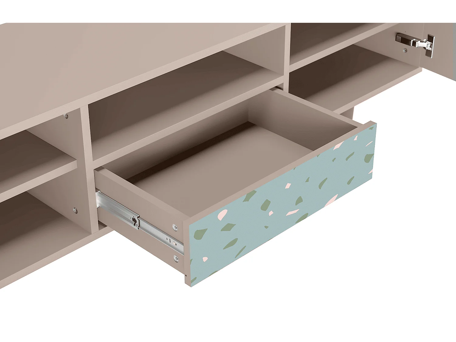 Meuble TV - 170х59х41 cm - T6 - Blue Drops, Latte