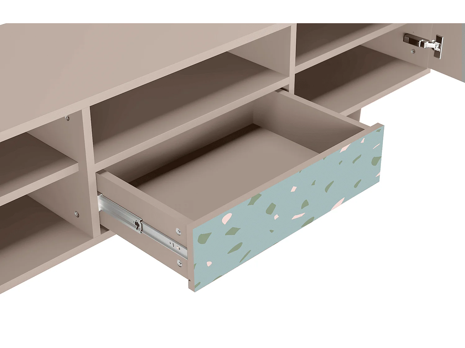 Meuble TV - 170х59х41 cm - T6 - Blue Drops, Latte