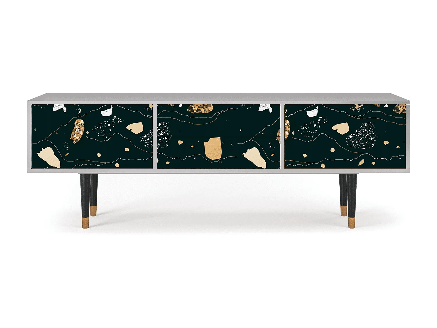 Szafka RTV - 170х59х48 cm - T4 - Space Rocks, Szary