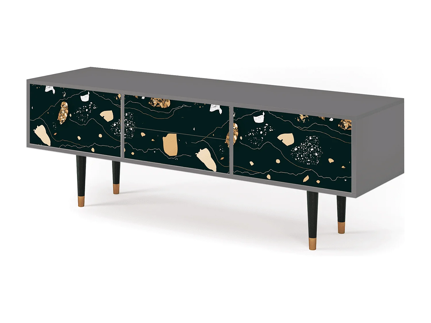 Meuble TV - 170х59х48 cm - T4 - Space Rocks, Gris