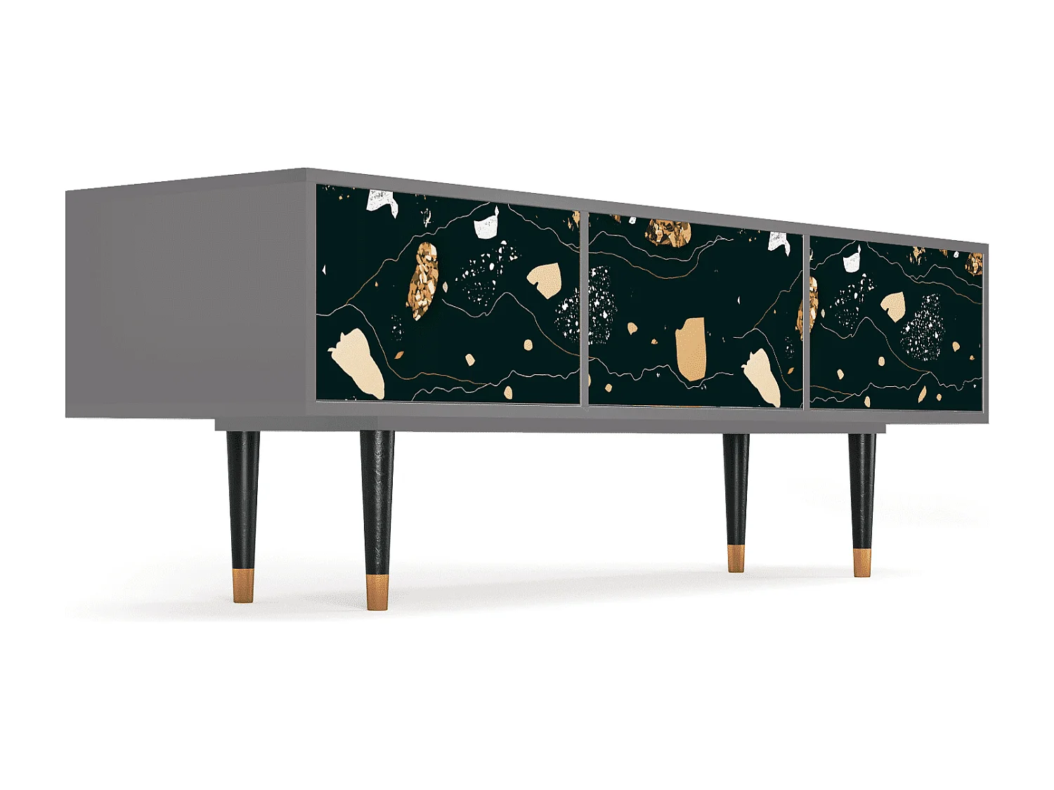 Meuble TV - 170х59х48 cm - T4 - Space Rocks, Gris