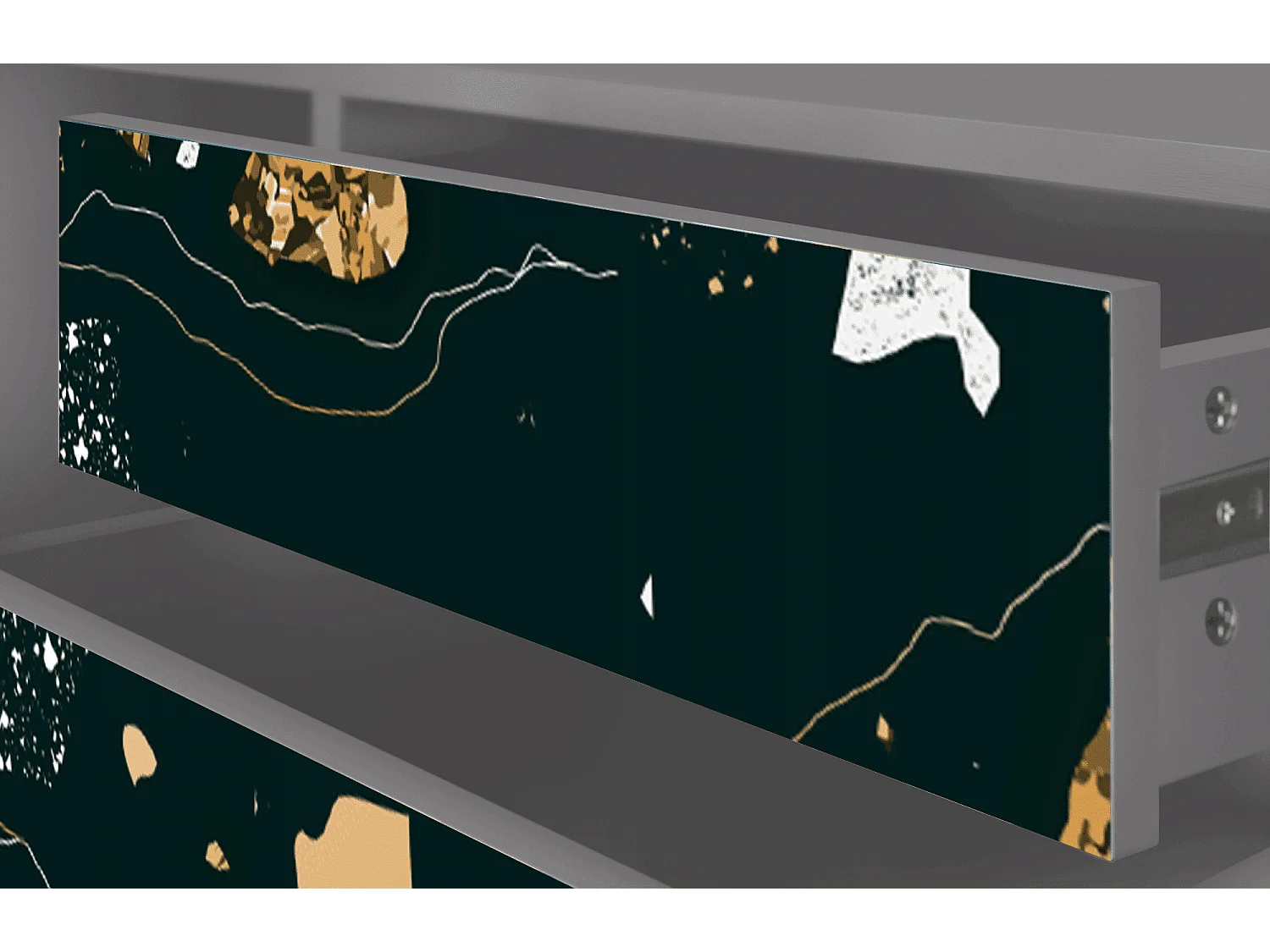 Meuble TV - 170х59х48 cm - T4 - Space Rocks, Gris