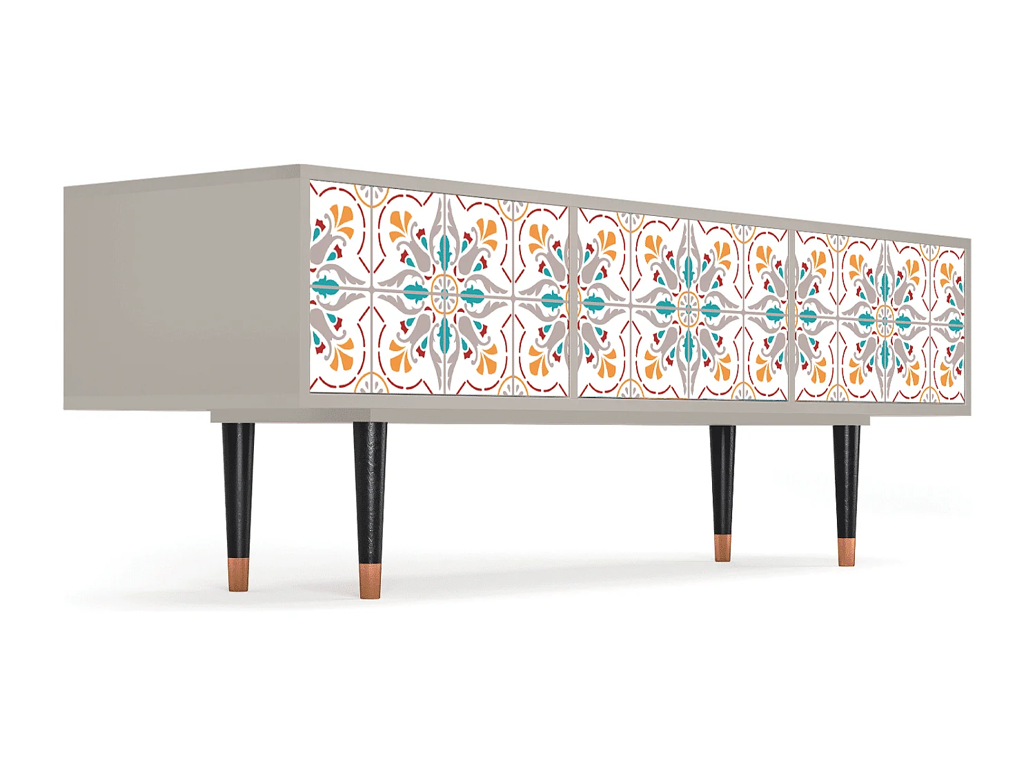 Szafka RTV - 170х59х48 cm - T4 - Spring Ceramics, Piaskowy