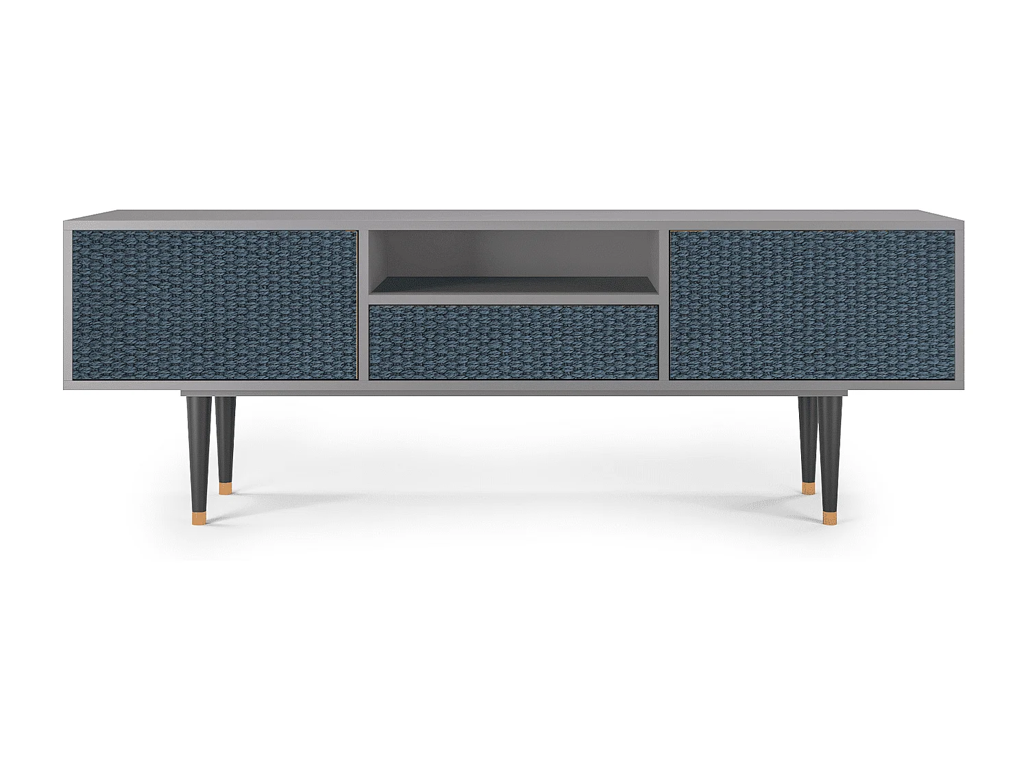 Mobile TV - 170х59х41 cm - T6 - Knitted Pattern, Grigio