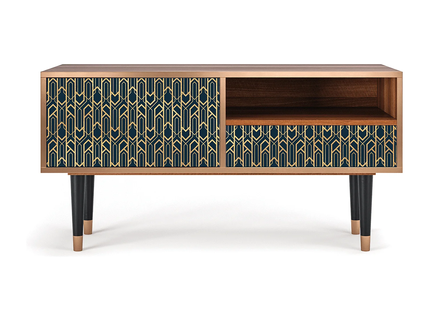 TV-meubel - 115х59х48 cm - T3 - Golden Empire, Walnoot