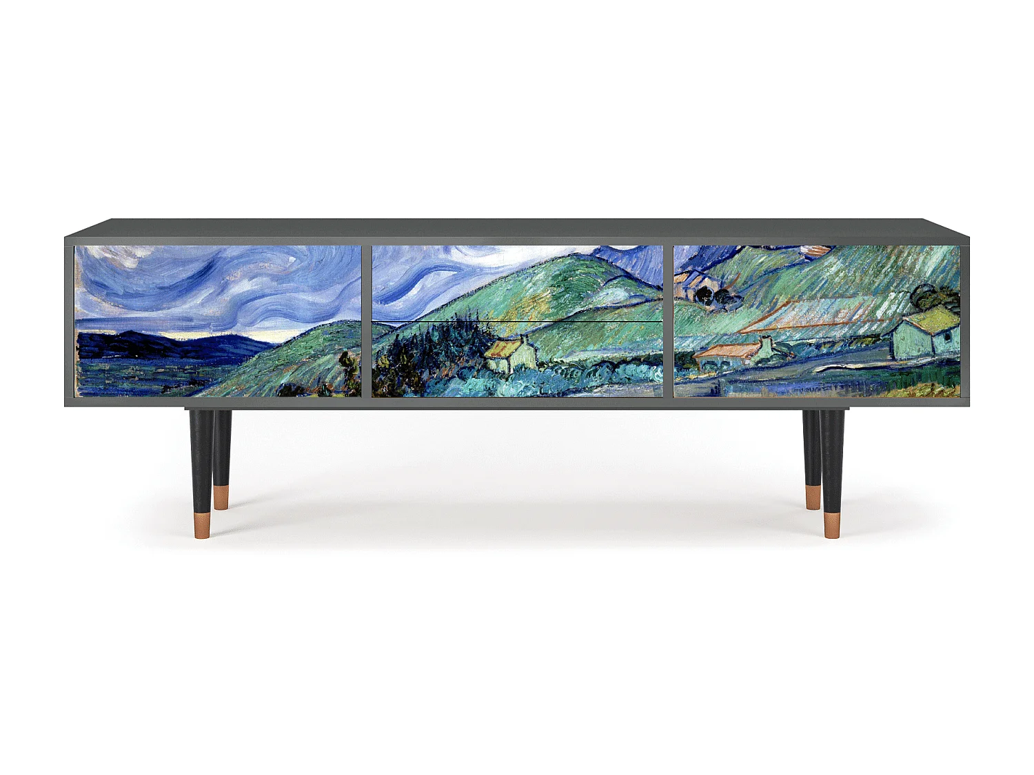 TV-meubel - 170х59х48 cm - T4 - Landscape, Antraciet