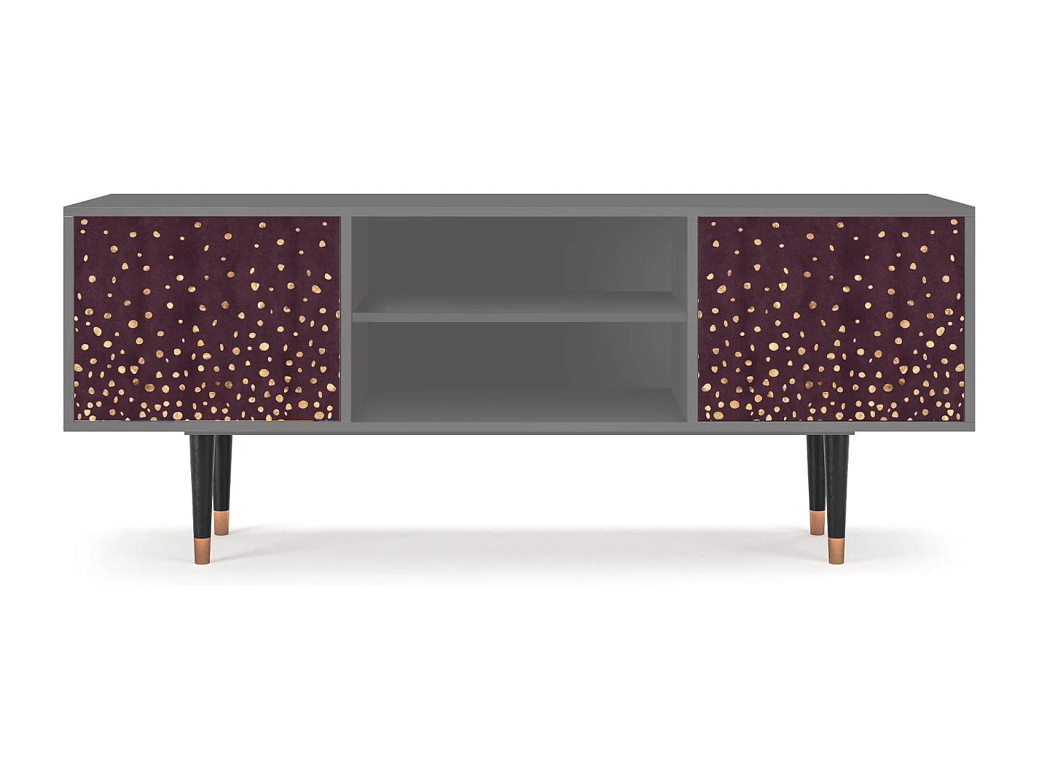 Mueble de TV - 170х69х48 cm - T2 - Glowworms, Gris