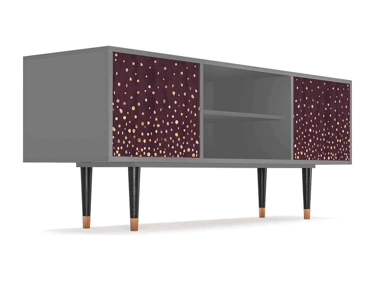 Mueble de TV - 170х69х48 cm - T2 - Glowworms, Gris