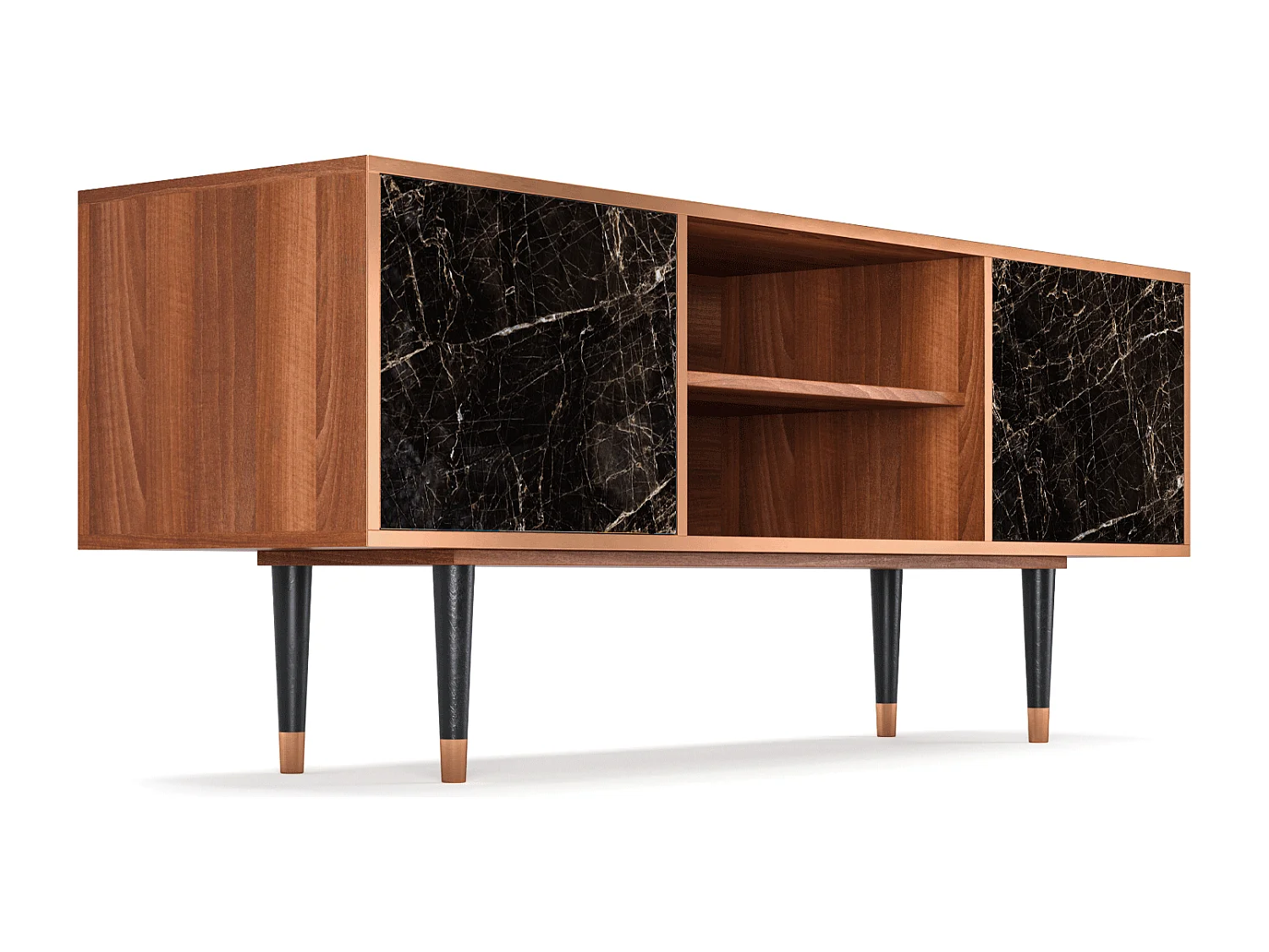 Meuble TV - 170х69х48 cm - T2 - Night Abyss, Noyer