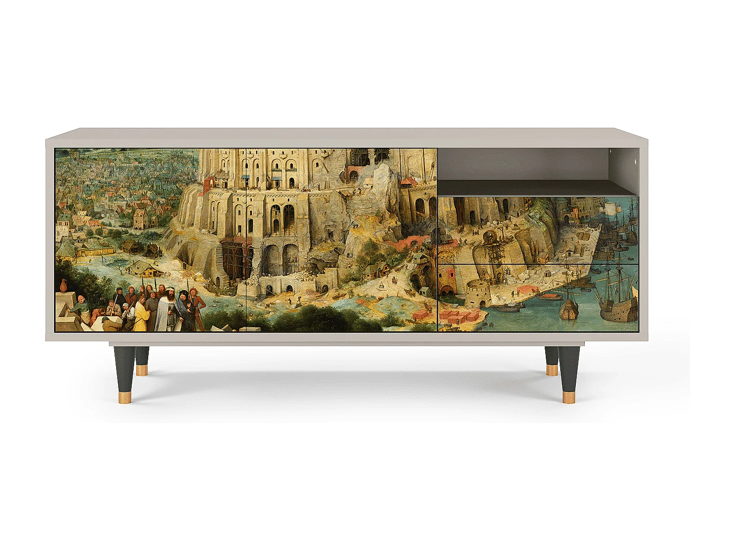 Mobile TV - 125х56х41 cm - T7 - Elder The Tower, Sabbia