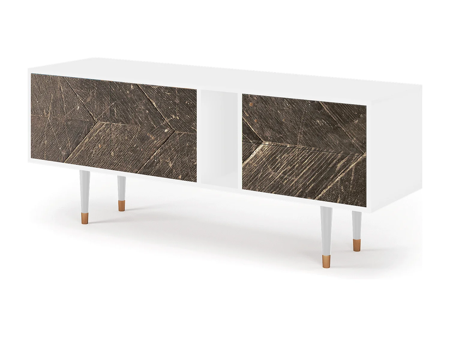 Szafka RTV - 170х69х48 cm - T1 - Wise Tree, Biały