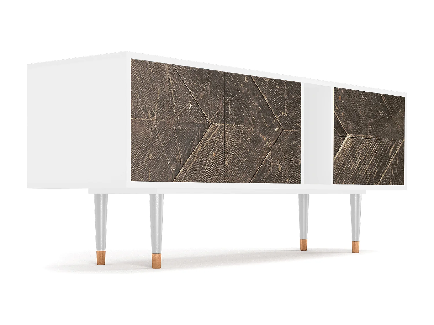 Szafka RTV - 170х69х48 cm - T1 - Wise Tree, Biały