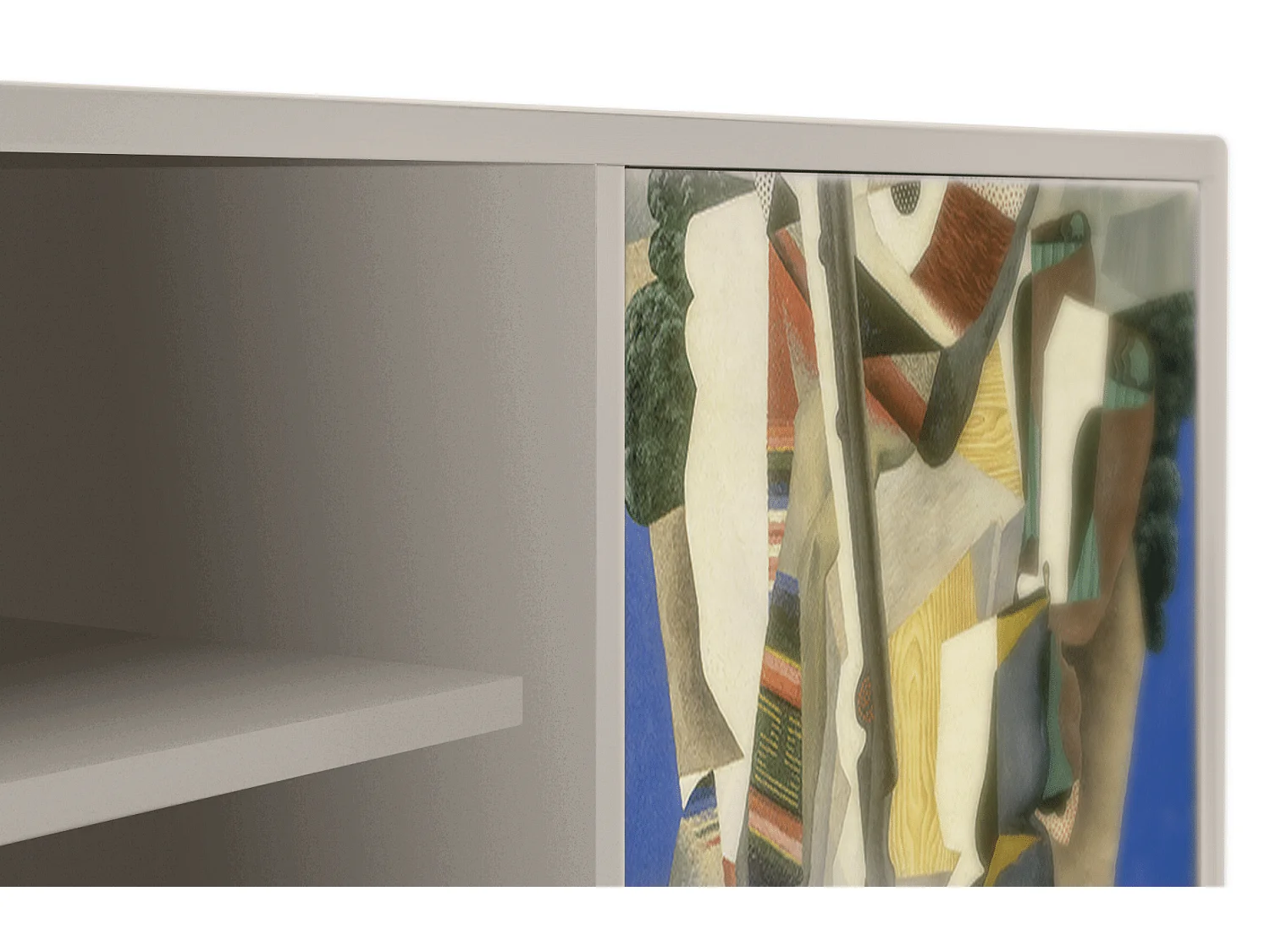 Szafka RTV - 170х69х48 cm - T2 - The Cubist Paintings , Piaskowy