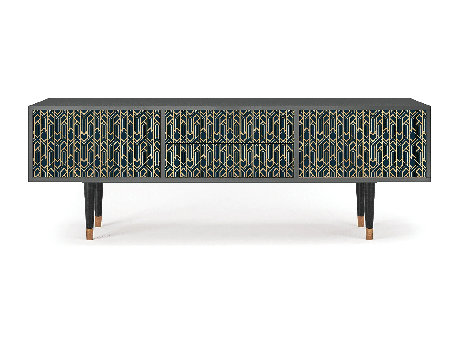 Meuble TV - 170х59х48 cm - T4 - Golden Empire, Anthracite