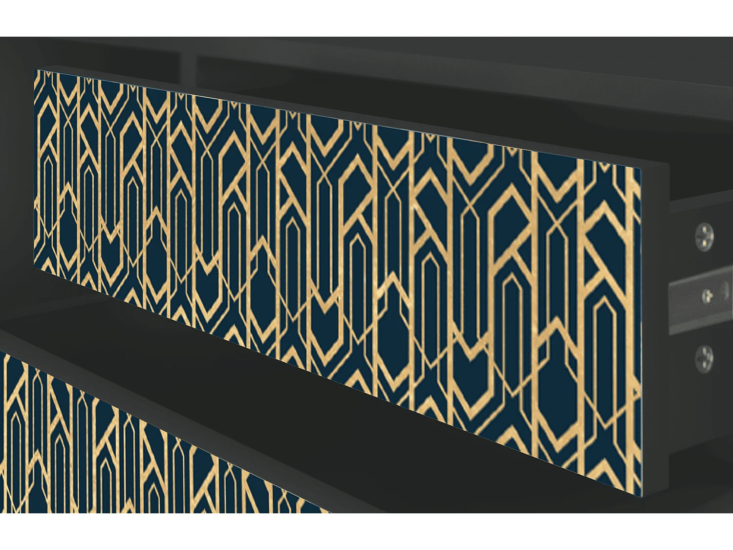 Meuble TV - 170х59х48 cm - T4 - Golden Empire, Anthracite