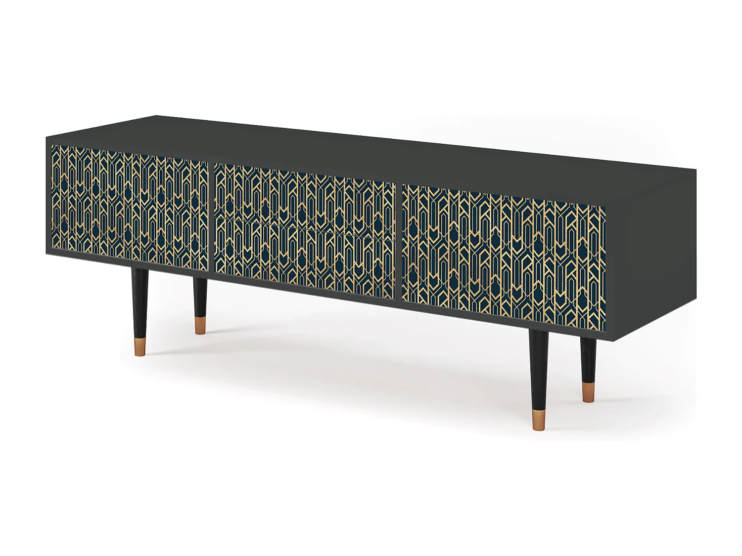 TV-meubel - 170х59х48 cm - T4 - Golden Empire, Antraciet