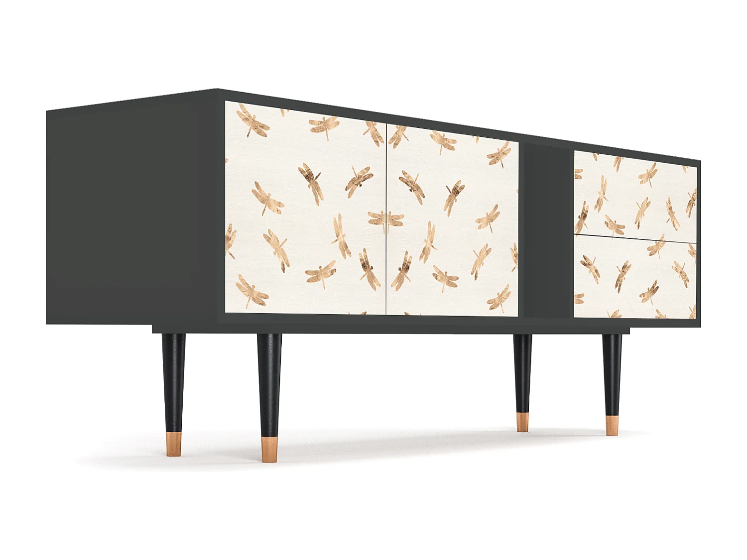 Meuble TV - 170х69х48 cm - T1 - Nude Dragonflies, Anthracite