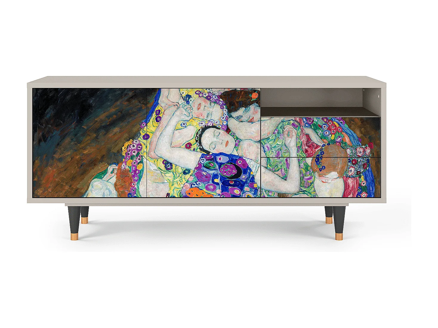 TV-Möbel - 125х56х41 cm - T7 - The Maiden by Klimt, Sand