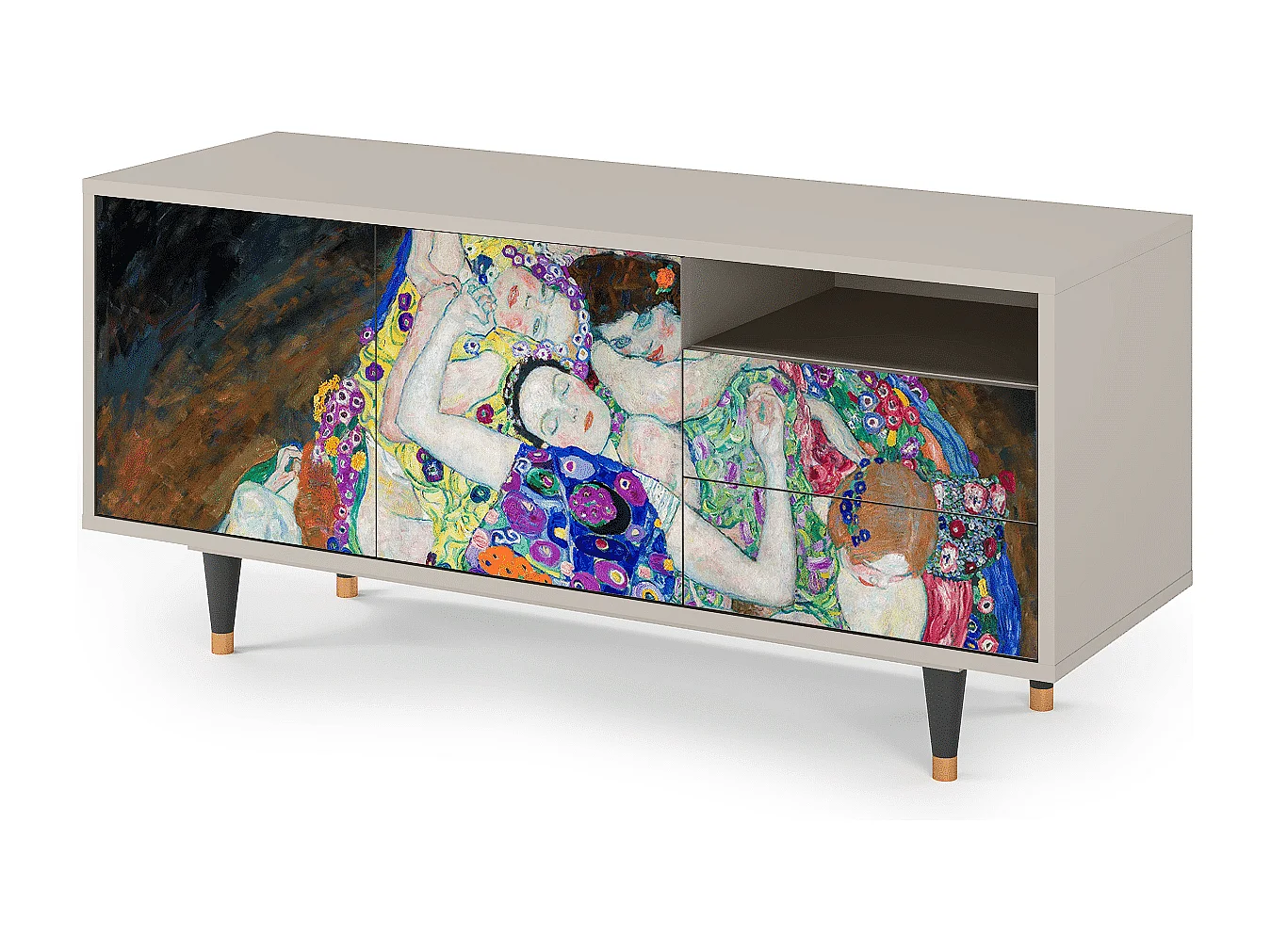 TV-Möbel - 125х56х41 cm - T7 - The Maiden by Klimt, Sand