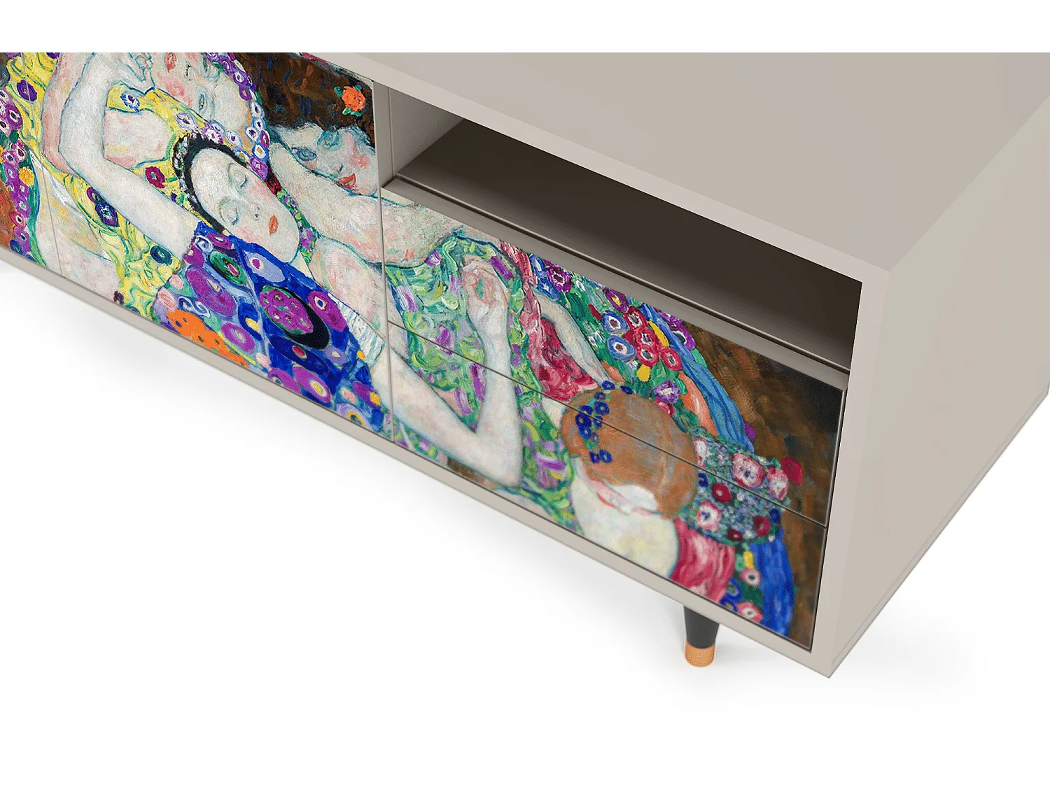 TV-Möbel - 125х56х41 cm - T7 - The Maiden by Klimt, Sand