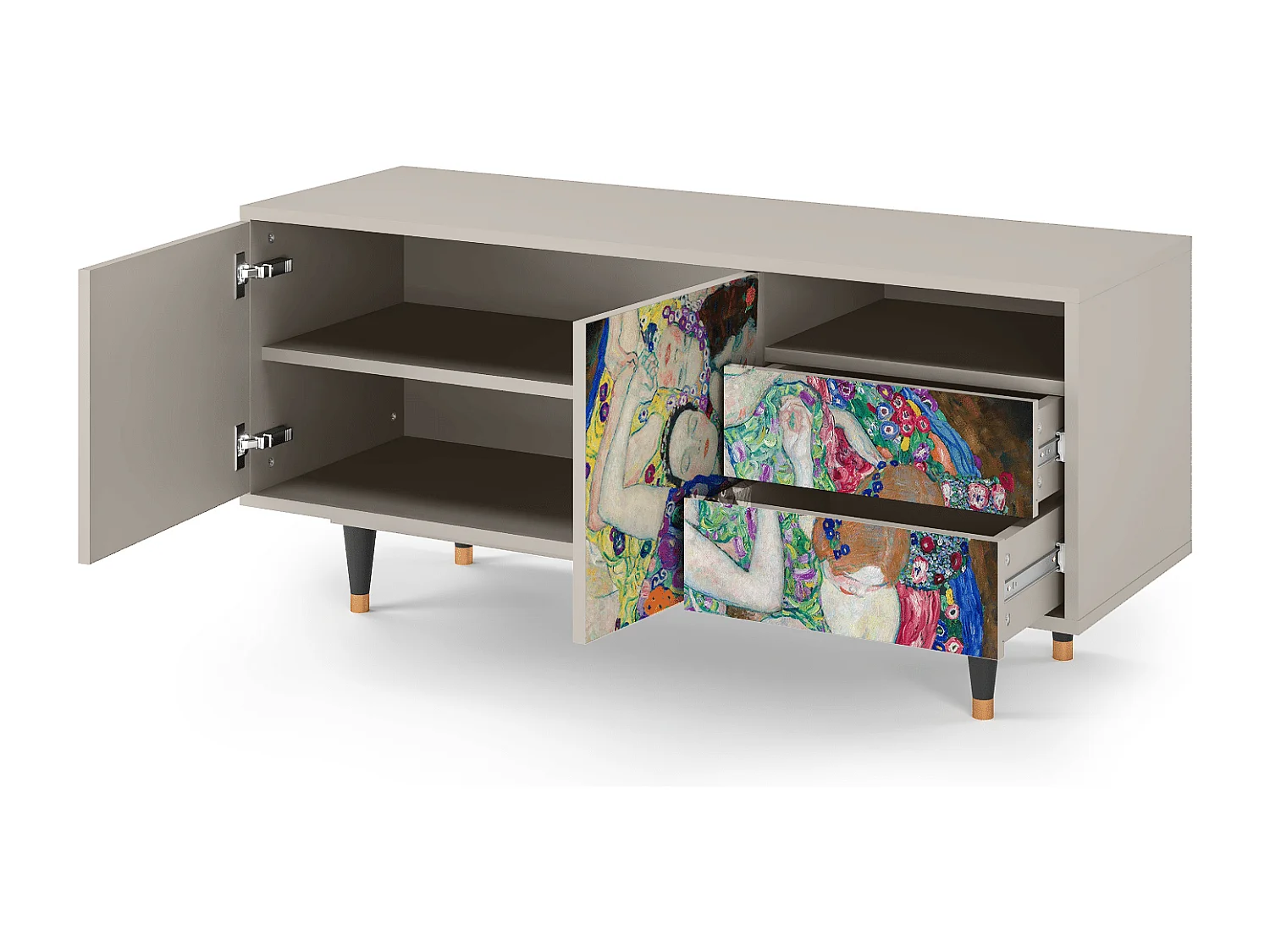 TV-Möbel - 125х56х41 cm - T7 - The Maiden by Klimt, Sand