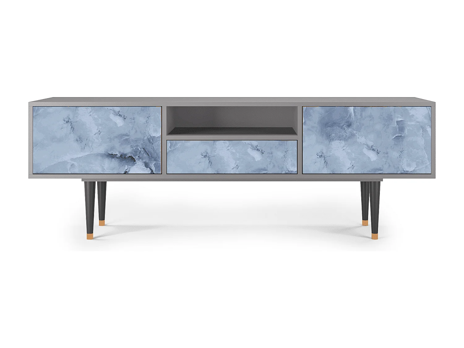 Mobile TV - 170х59х41 cm - T6 - Feather Ice, Grigio