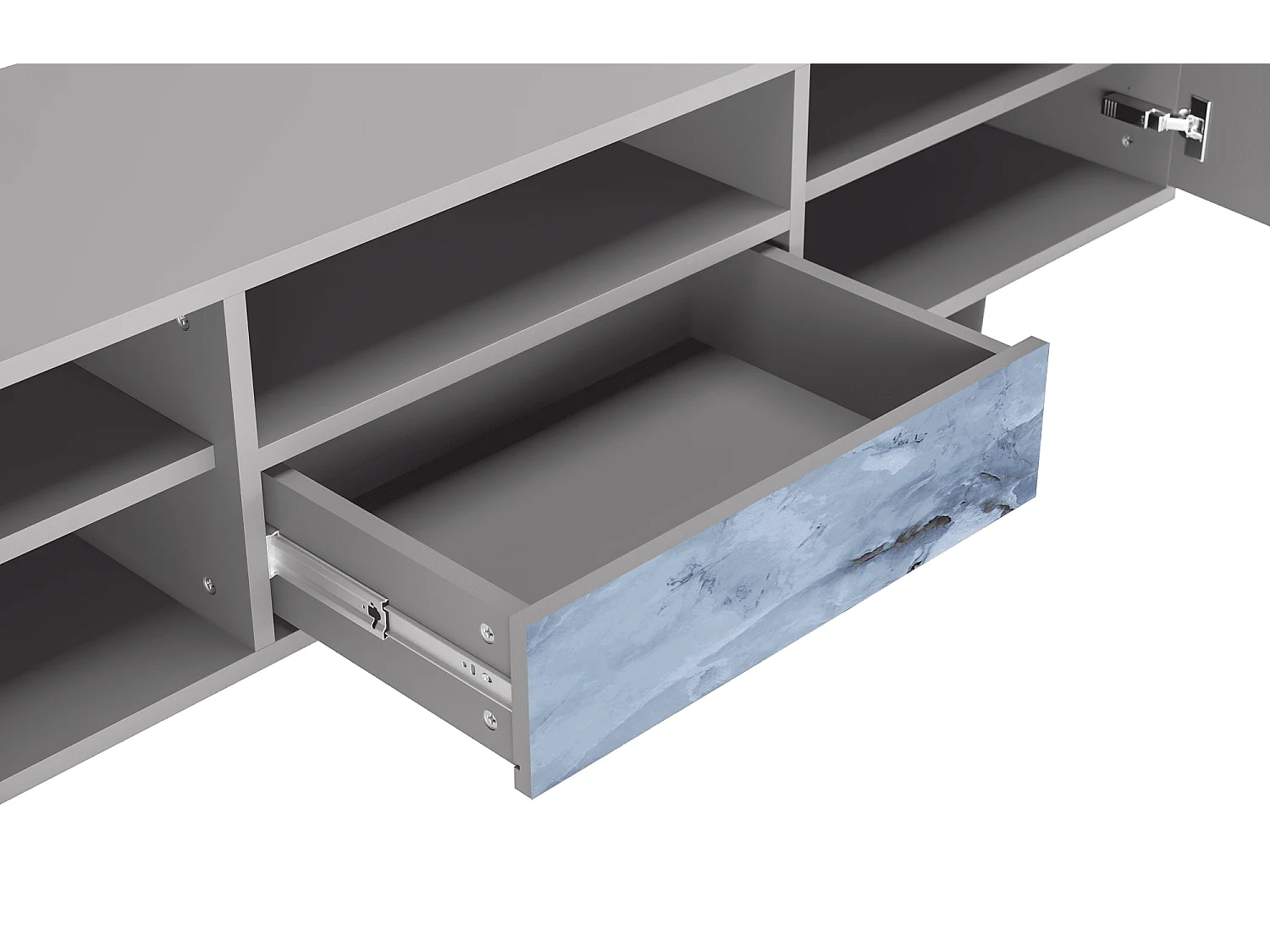 Mobile TV - 170х59х41 cm - T6 - Feather Ice, Grigio