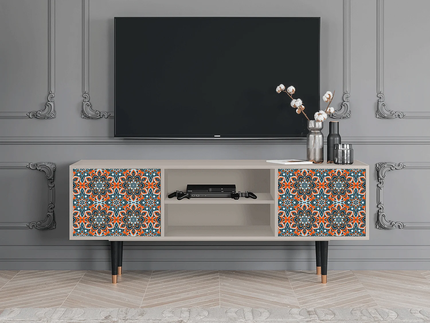 Mobile TV - 170х69х48 cm - T2 - Fire Beetle, Sabbia