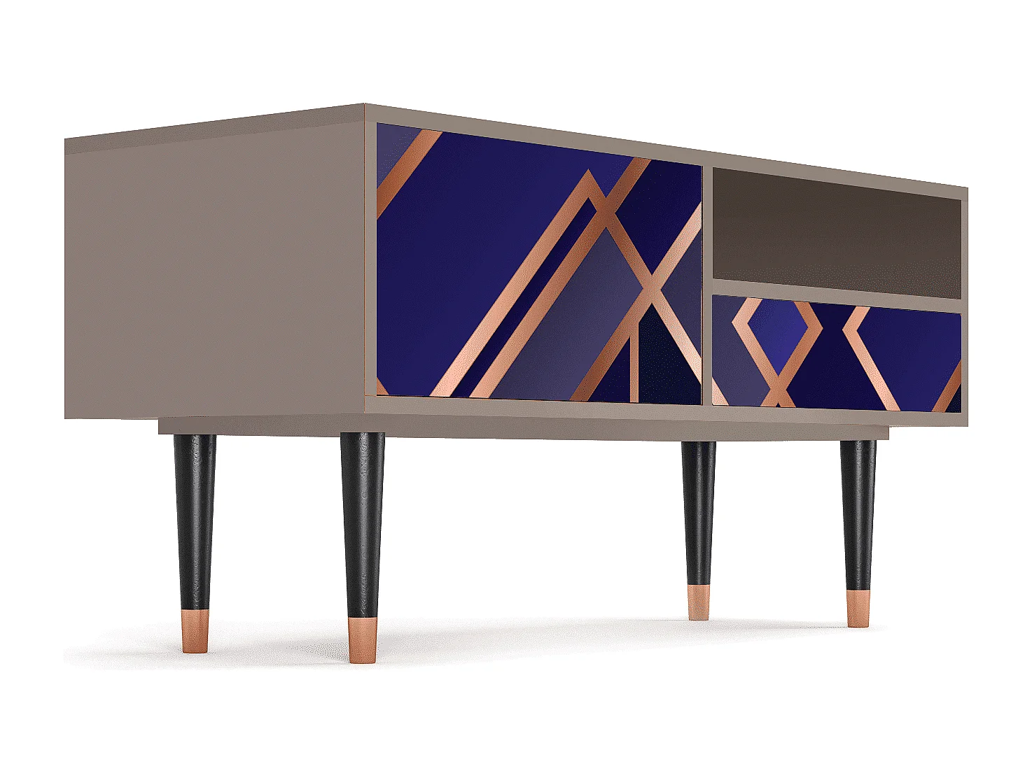 TV-Möbel - 115х59х48 cm - T3 - Aquamarine Getsby, Latte