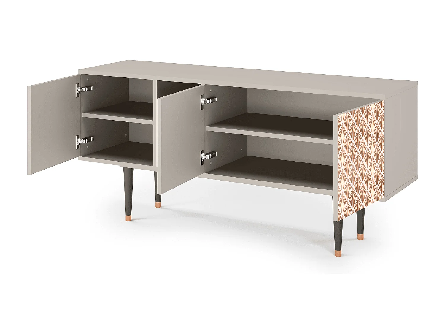 TV-Möbel - 150х69х41 cm - T5 - Pastel Sunrise, Sand