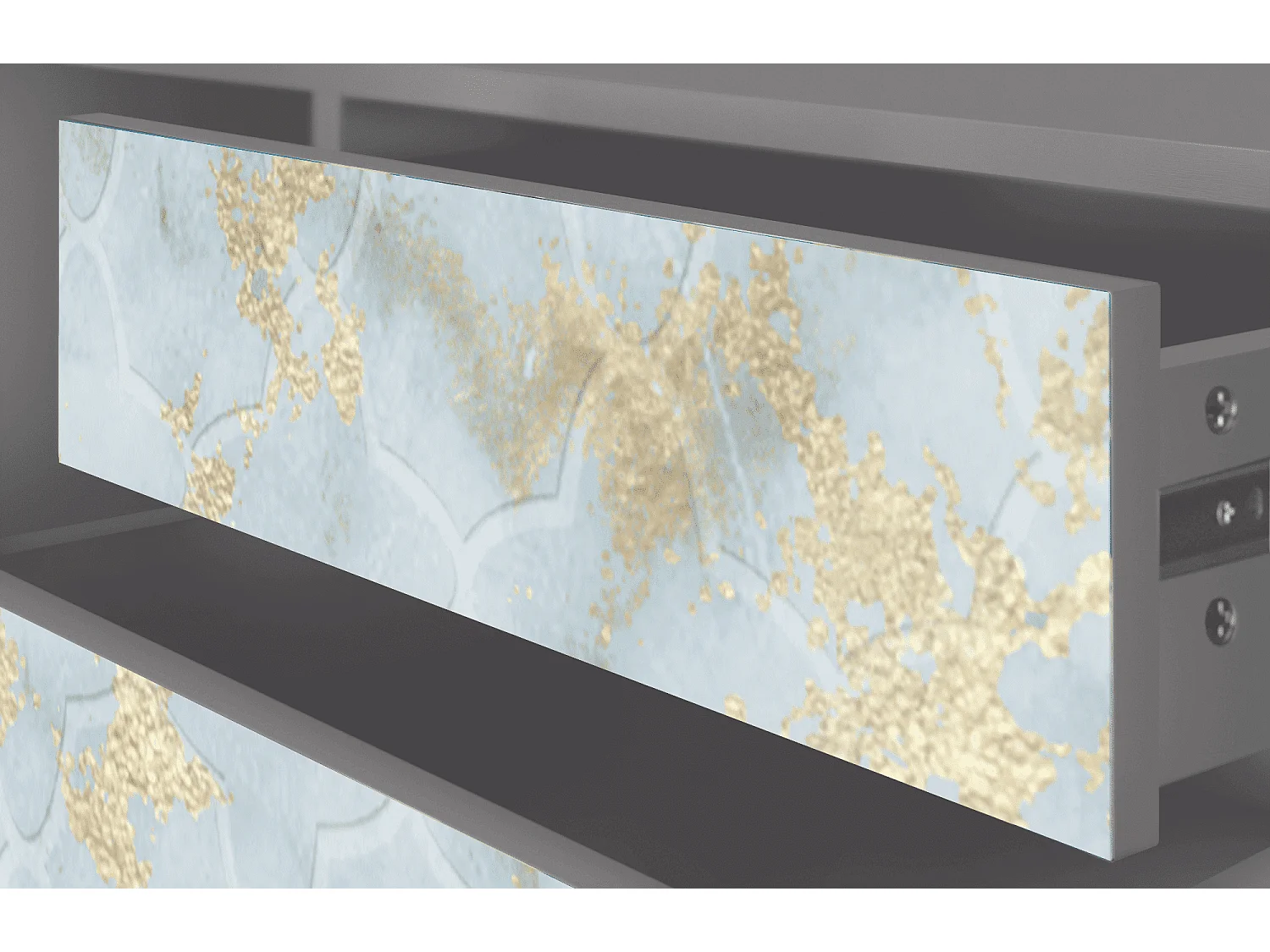 TV-Möbel - 170х59х48 cm - T4 - Golden Waves, Grau