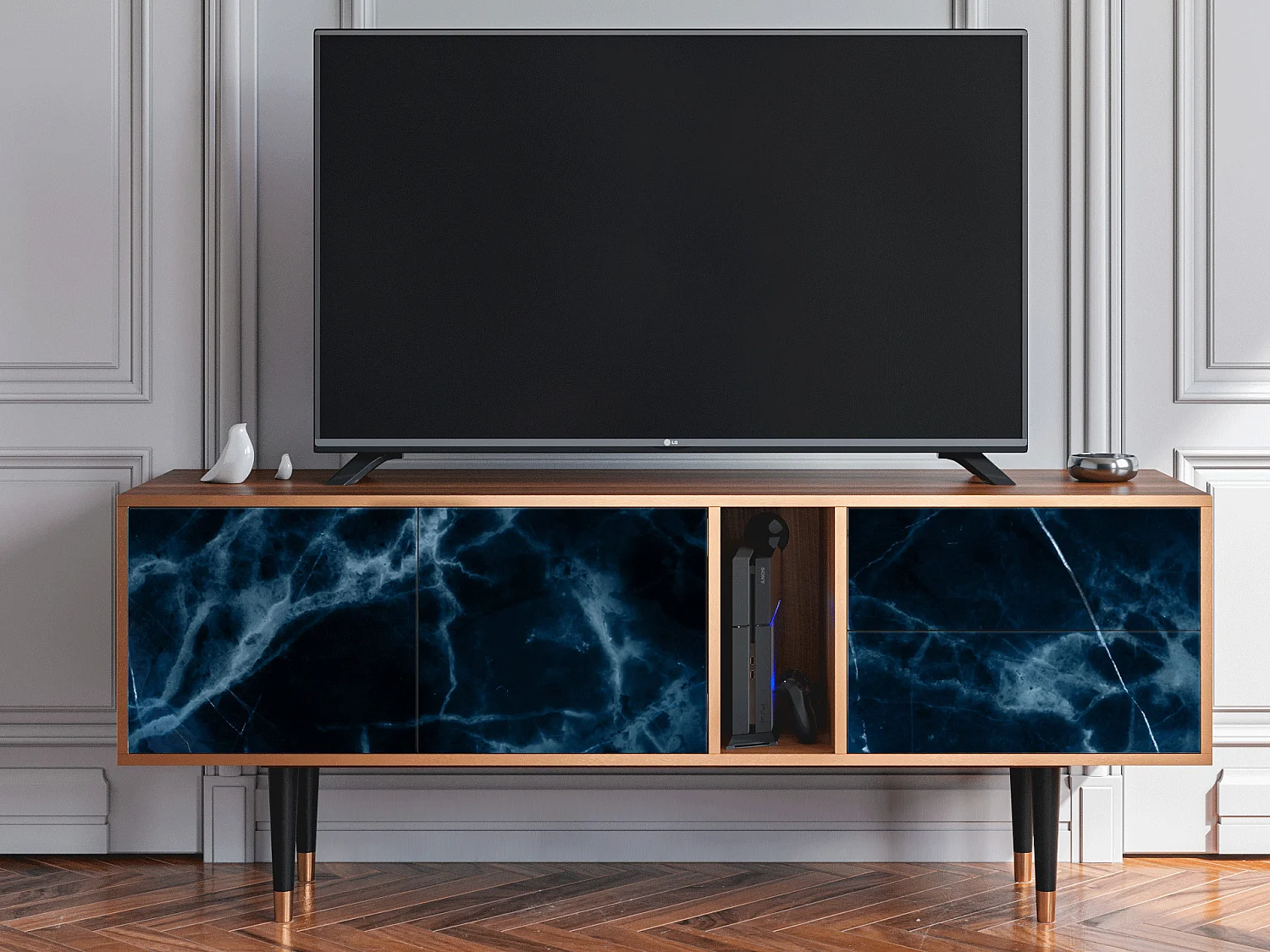 Mobile TV - 170х69х48 cm - T1 - Deep Ocean, Noce