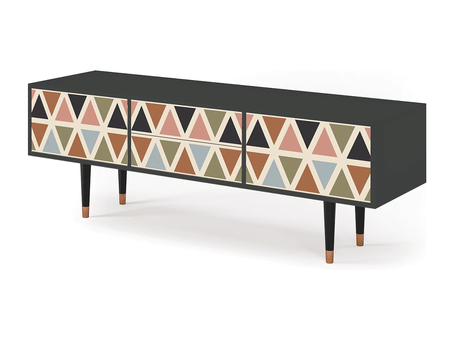 TV-Möbel - 170х59х48 cm - T4 - Royal Triangles, Anthrazit