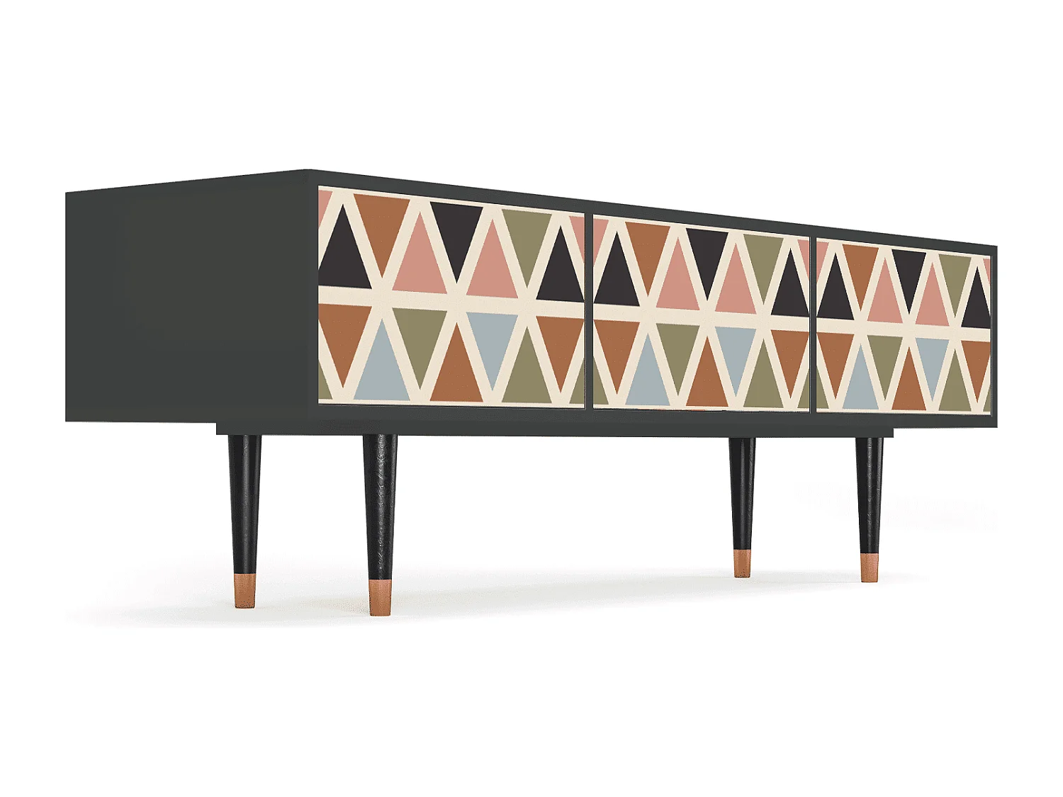 TV-Möbel - 170х59х48 cm - T4 - Royal Triangles, Anthrazit