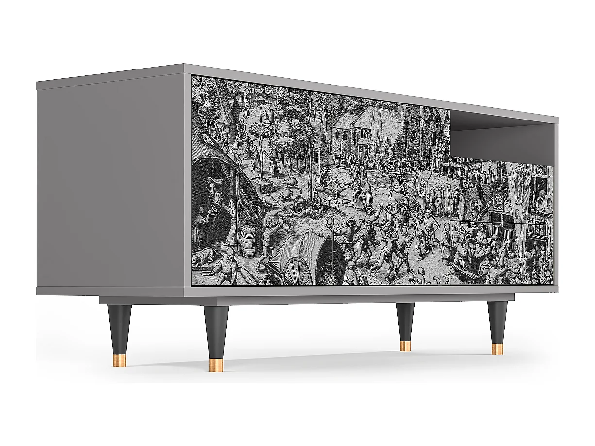 TV-Möbel - 125х56х41 cm - T7 - The Festival of Saint, Grau