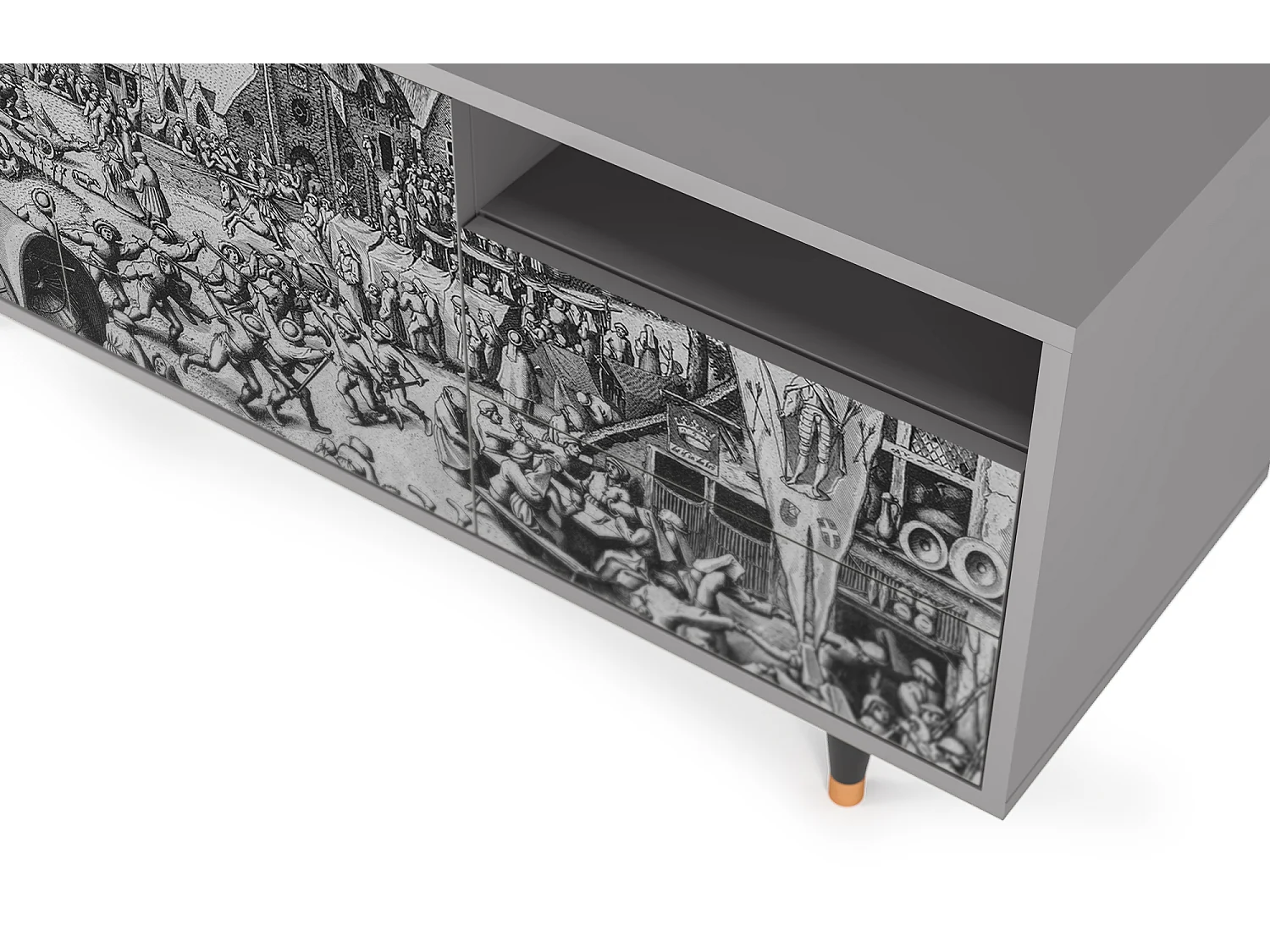 TV-Möbel - 125х56х41 cm - T7 - The Festival of Saint, Grau