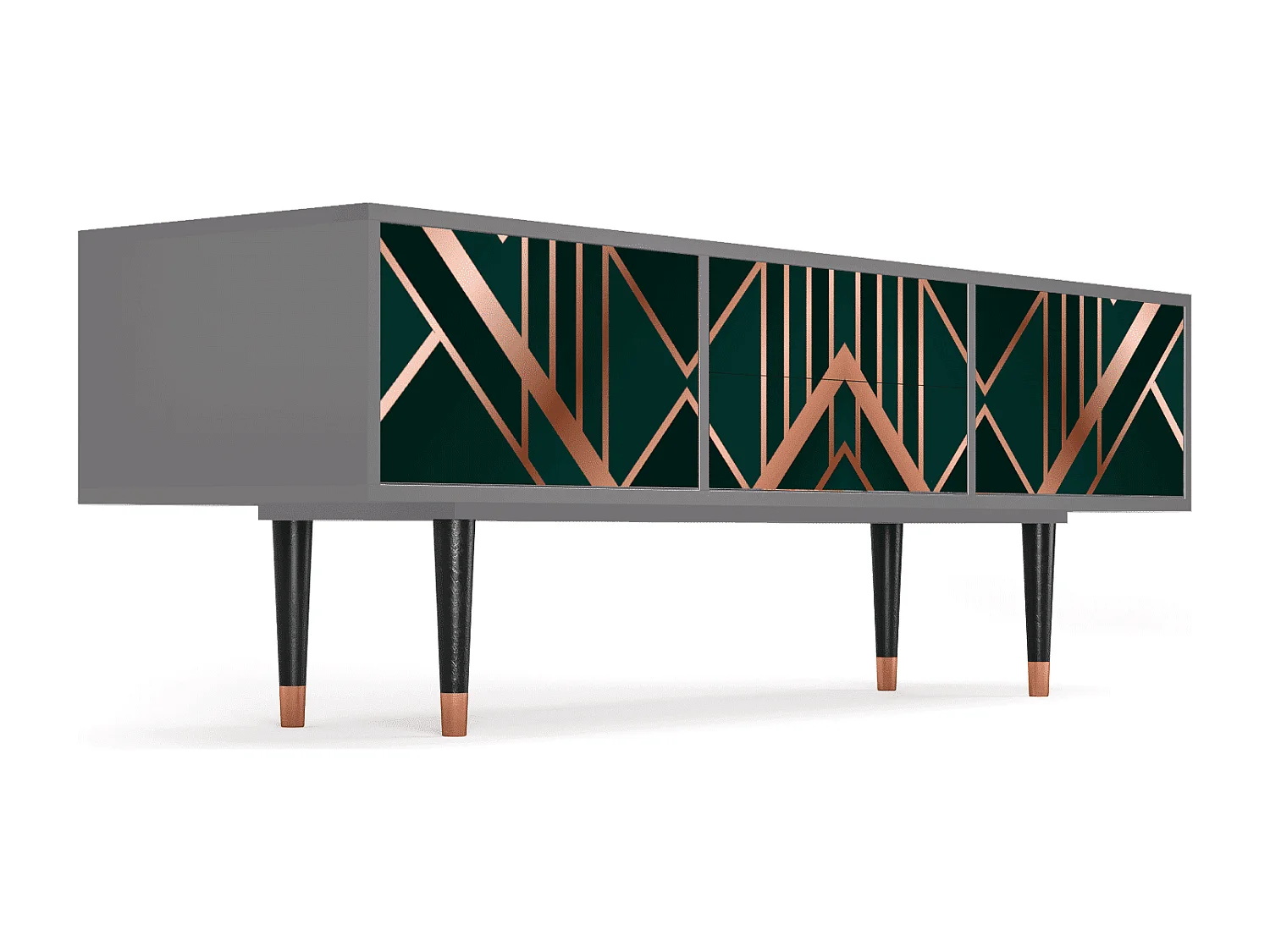 Meuble TV - 170х59х48 cm - T4 - Emerald Gatsby, Gris