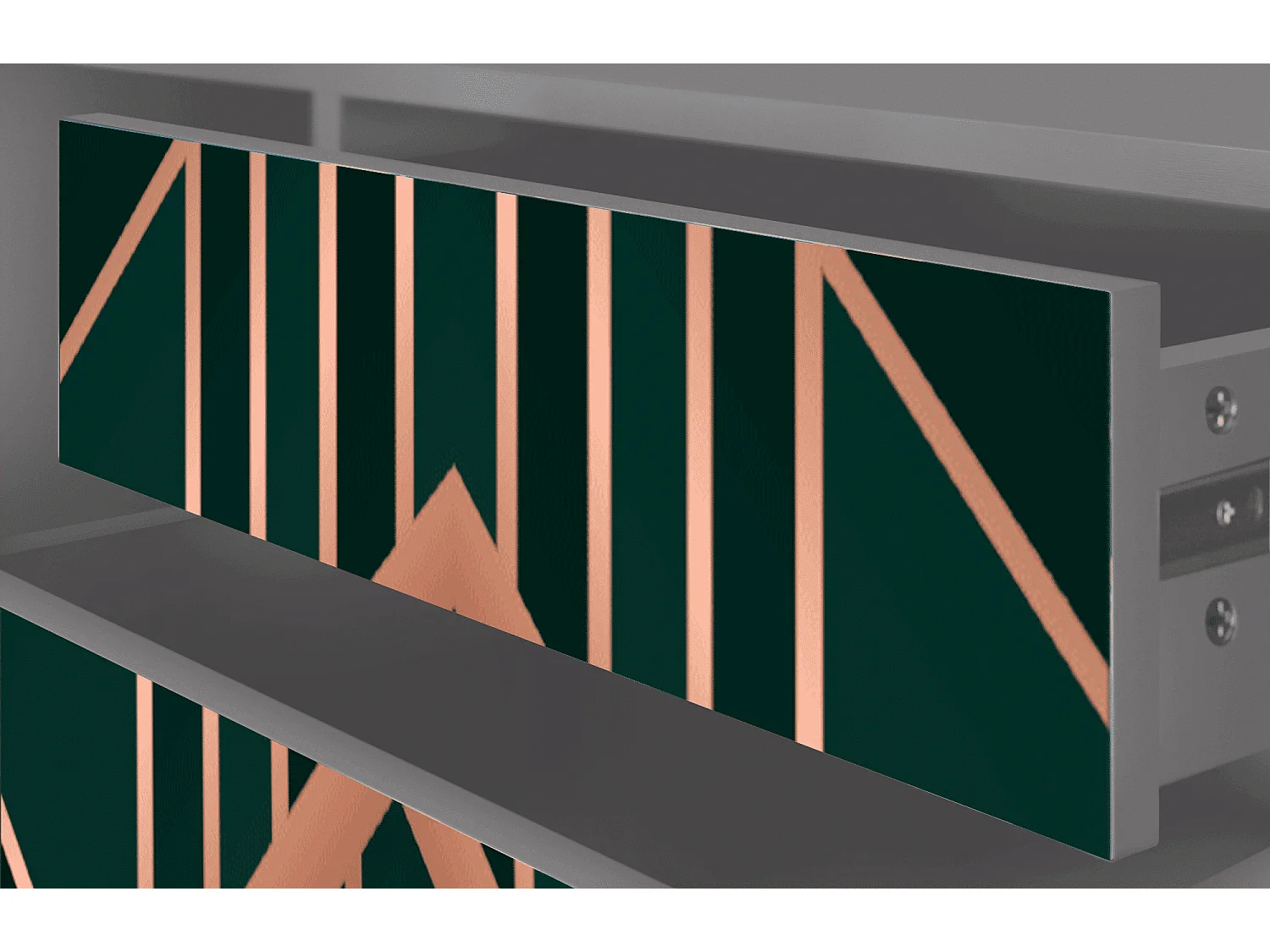 Meuble TV - 170х59х48 cm - T4 - Emerald Gatsby, Gris