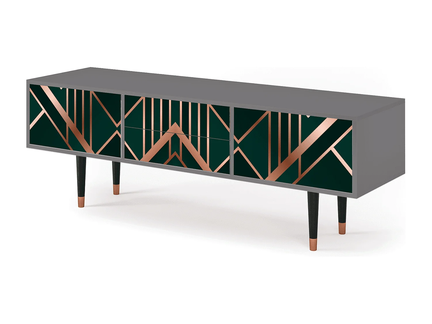 Meuble TV - 170х59х48 cm - T4 - Emerald Gatsby, Gris