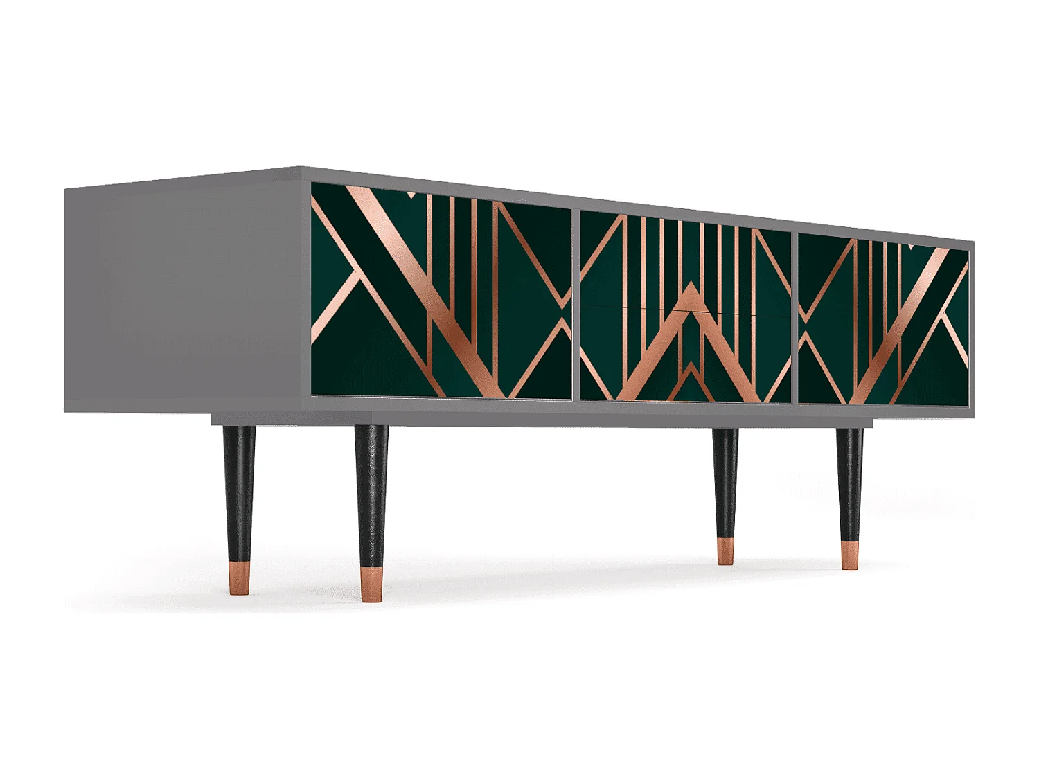 Meuble TV - 170х59х48 cm - T4 - Emerald Gatsby, Gris