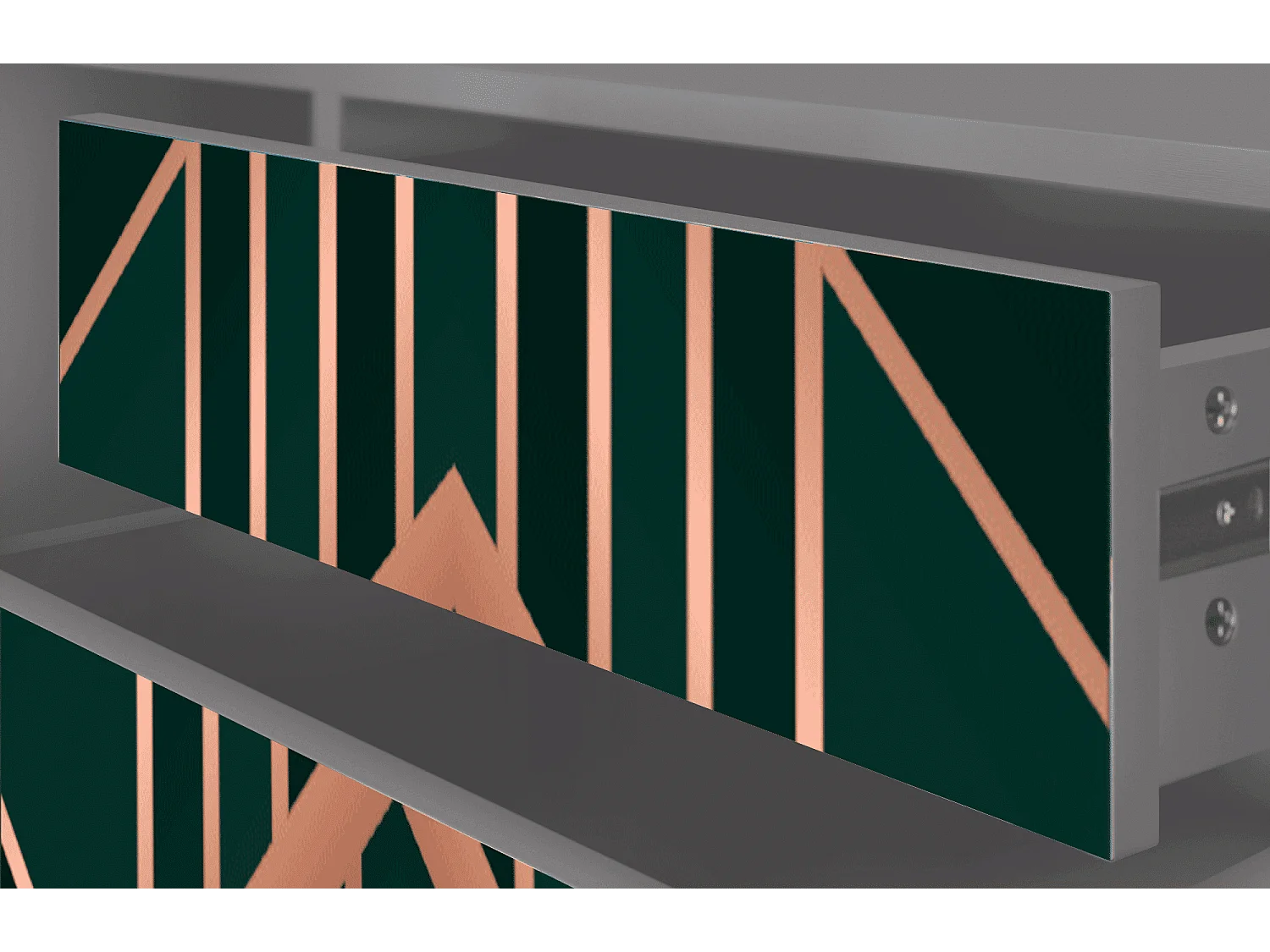 Meuble TV - 170х59х48 cm - T4 - Emerald Gatsby, Gris