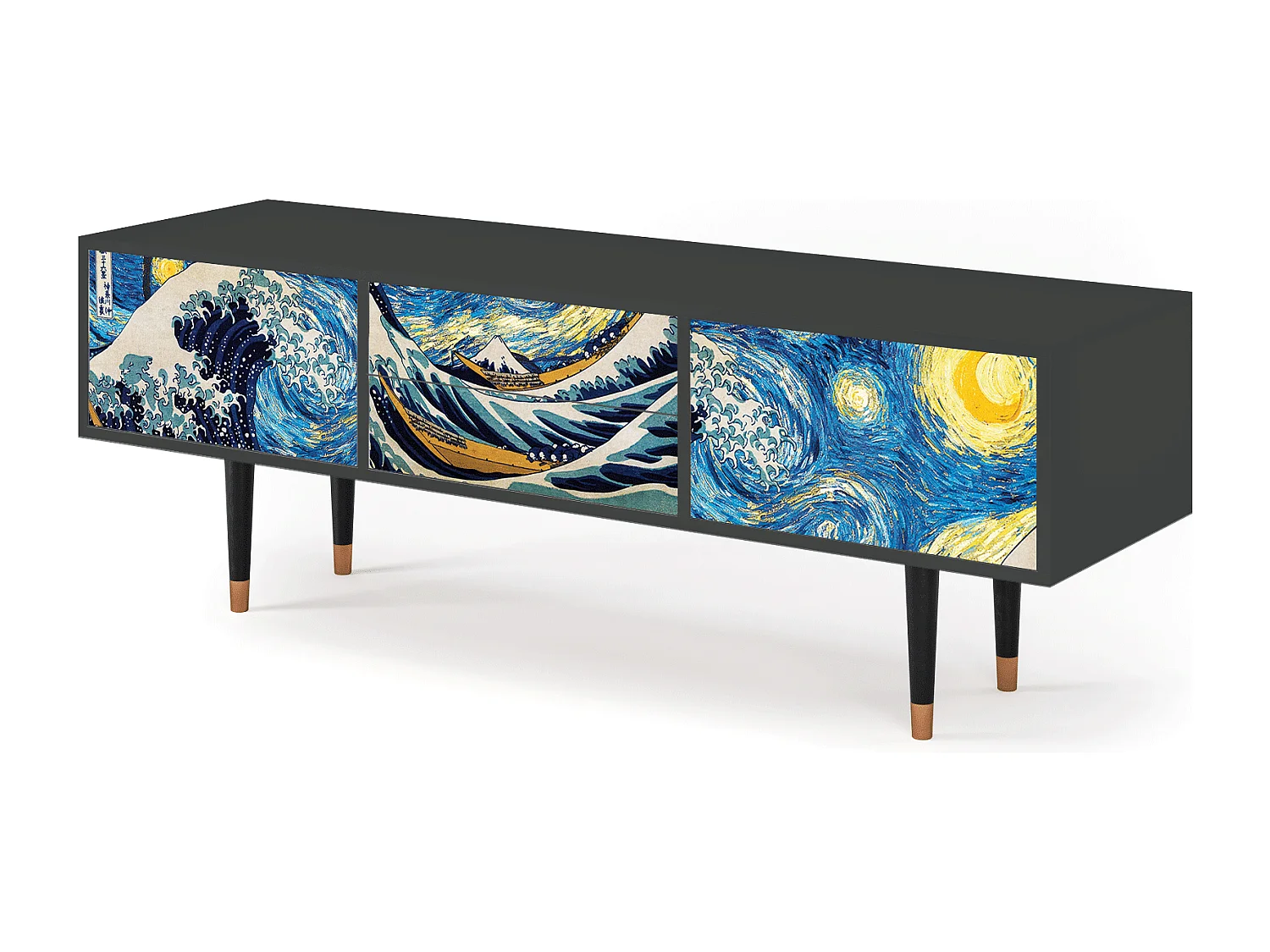 Mobile TV - 170х59х48 cm - T4 - Great Wave, Antracite