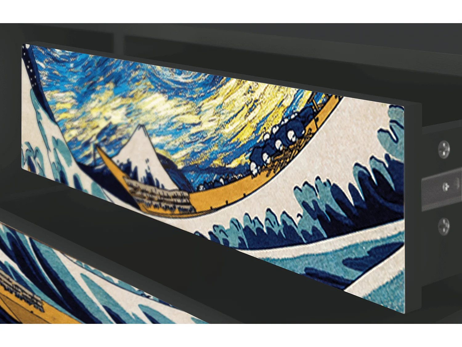 Mobile TV - 170х59х48 cm - T4 - Great Wave, Antracite