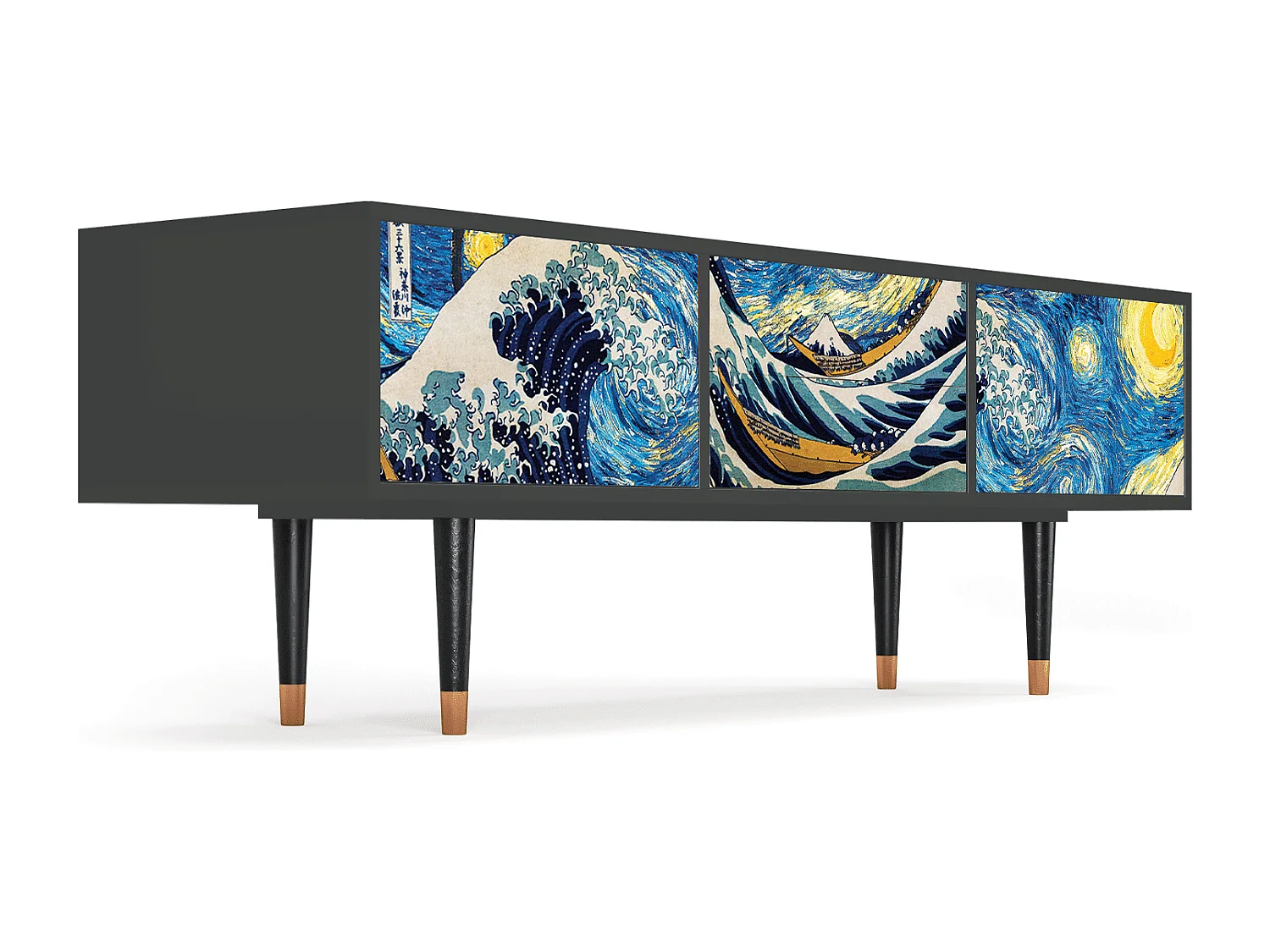 TV-Möbel - 170х59х48 cm - T4 - Great Wave, Anthrazit