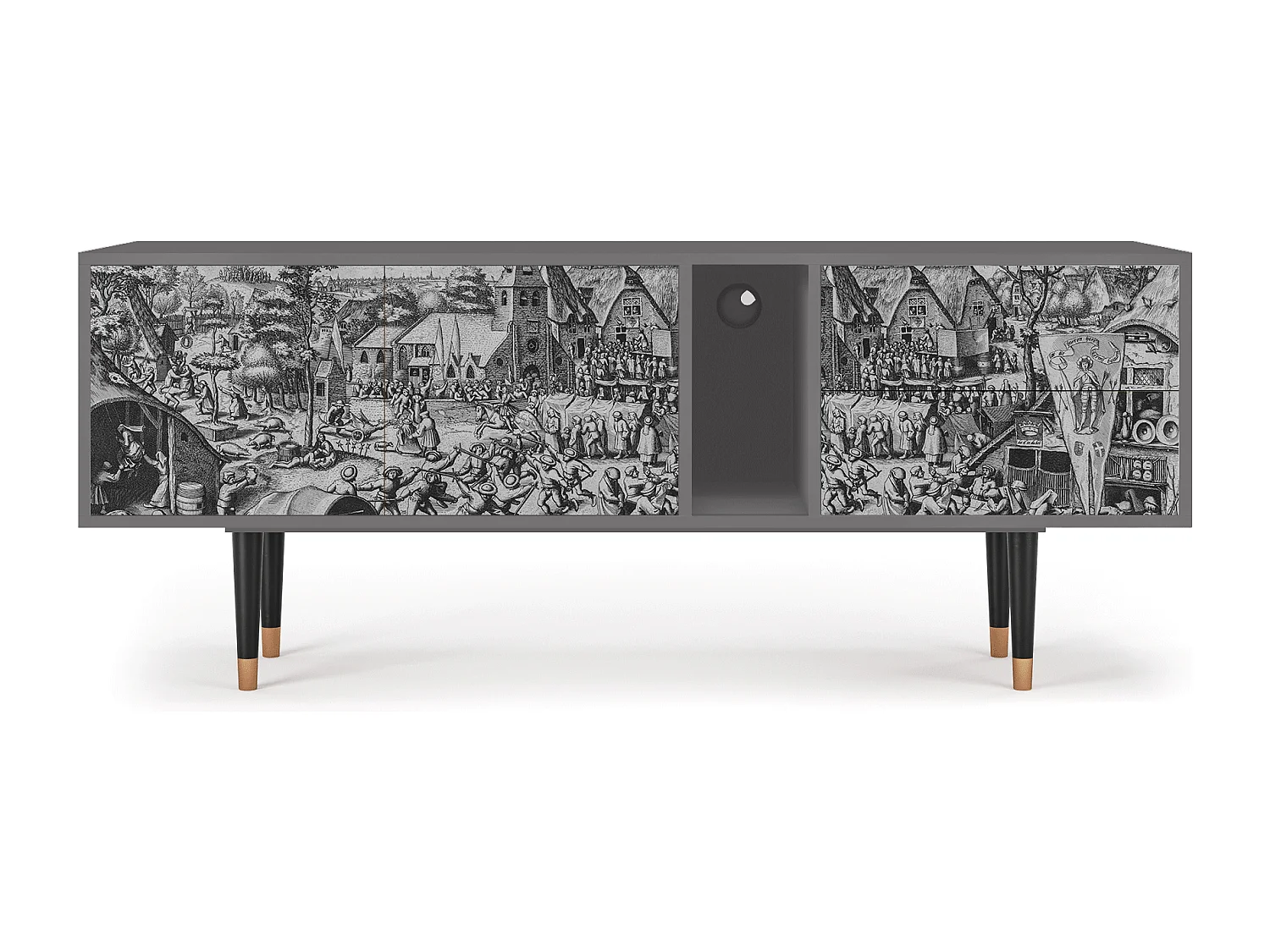 Meuble TV - 170х69х48 cm - T1 - The Festival of Saint, Gris